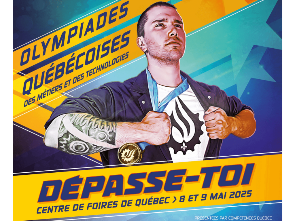 Affiche des Olympiades québécoises des métiers et des technologies